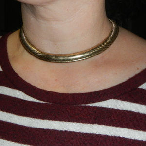 CORO Gold-Tone Necklace Choker 15"